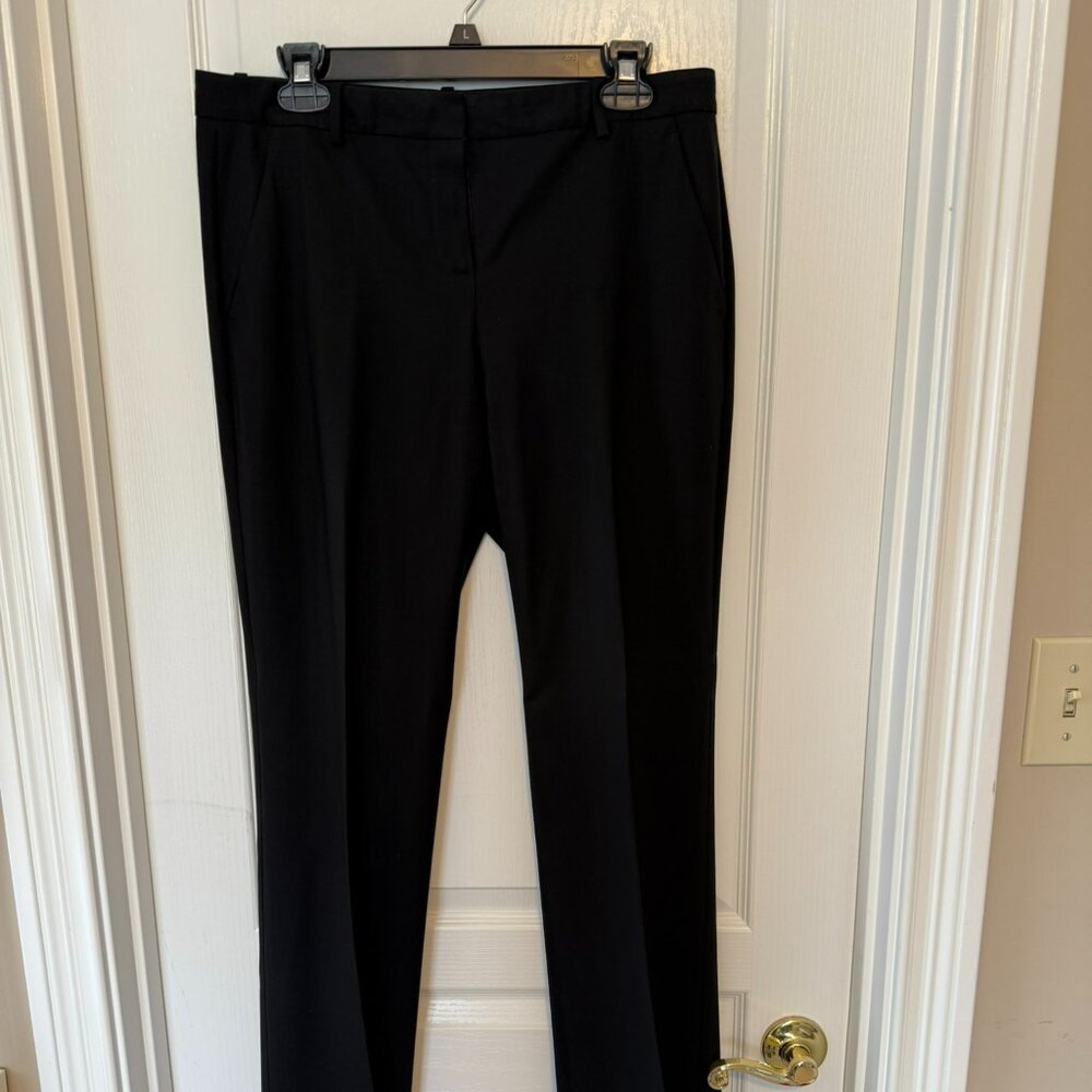 Theory Trouser Straight Leg Navy Pant Size 8